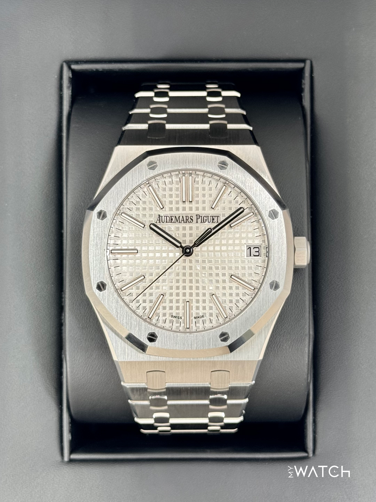 NEW 2022 Audemars Piguet  Royal Oak  41mm 15510ST Stainless Steel White Dial
