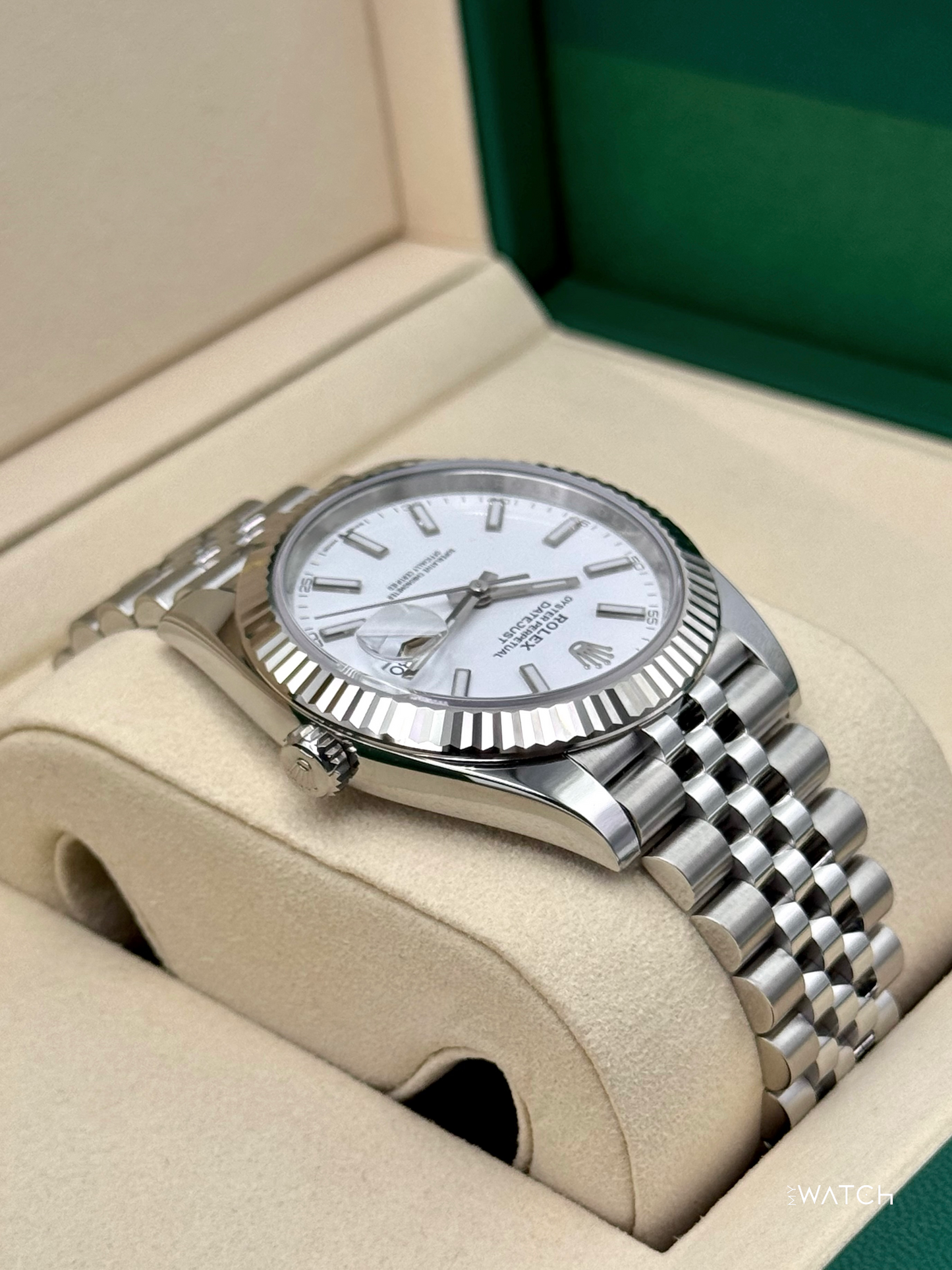 NEW 2025 Rolex Datejust 41mm 126334 Stainless Steel Jubilee White Dial - MyWatchLLC