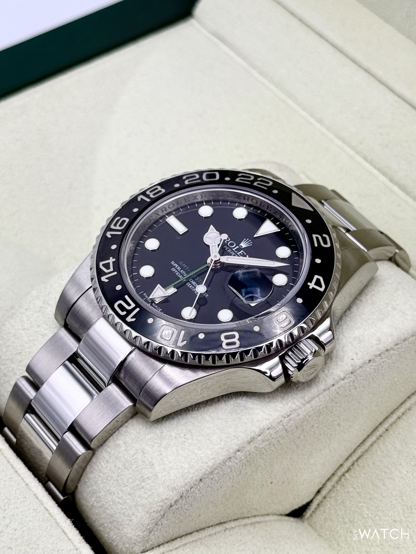 2008 Rolex GMT-Master II 40mm 116710LN Stainless Steel Black Dial - MyWatchLLC