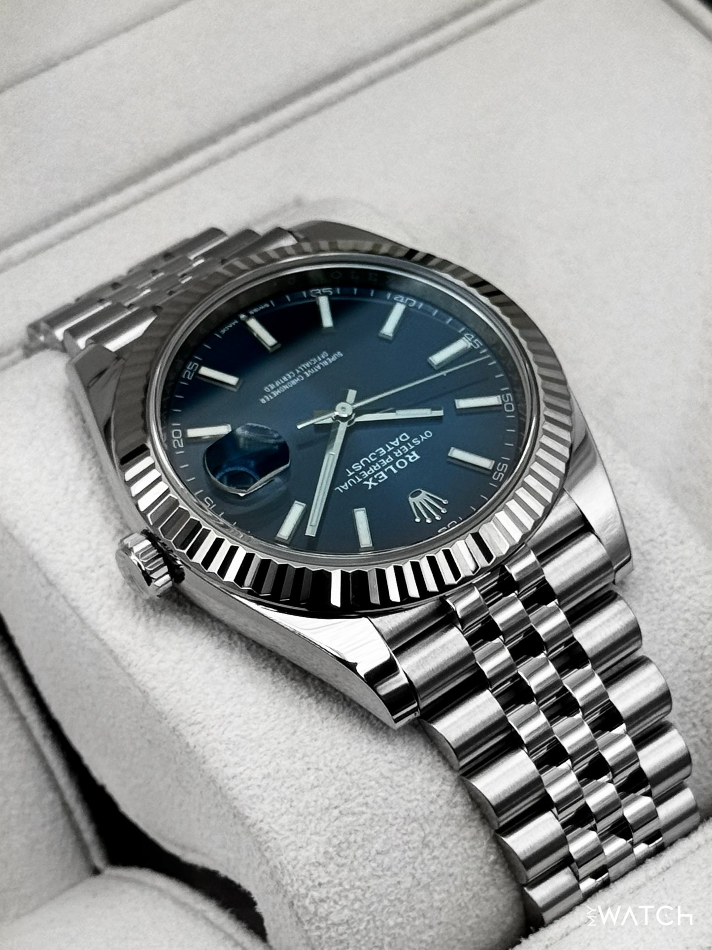 2019 Rolex Datejust 41mm 126334 Stainless Steel Jubilee Blue Dial