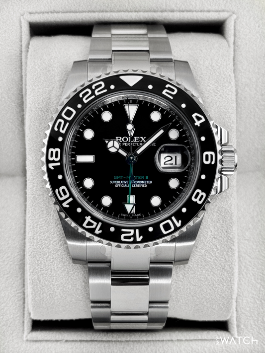 2015 Rolex GMT-Master II 40mm 116710LN Stainless Steel Black Dial - MyWatchLLC