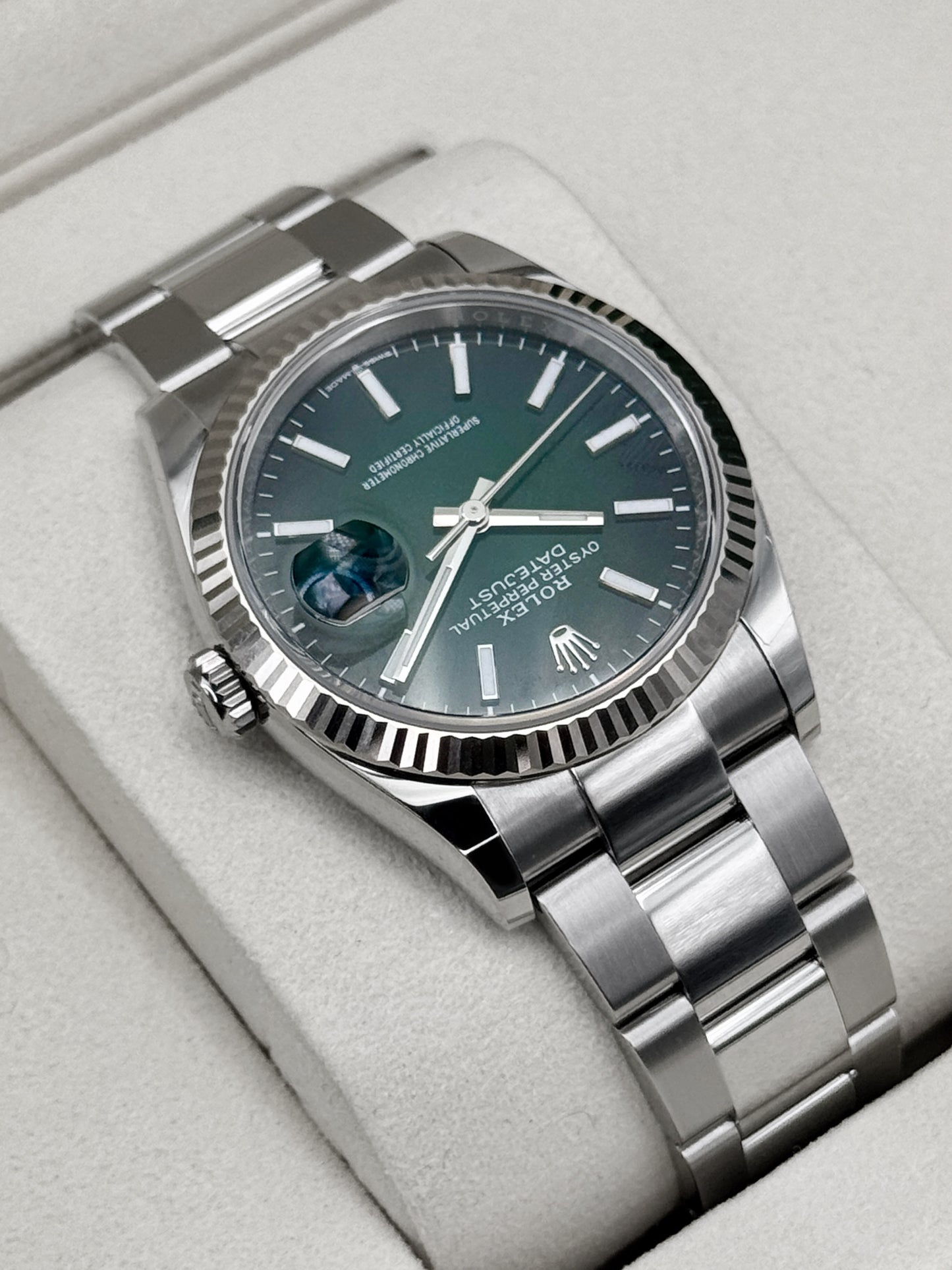 NEW 2026 Rolex Datejust 36mm 126234 Stainless Steel Oyster Green Ombre Dial
