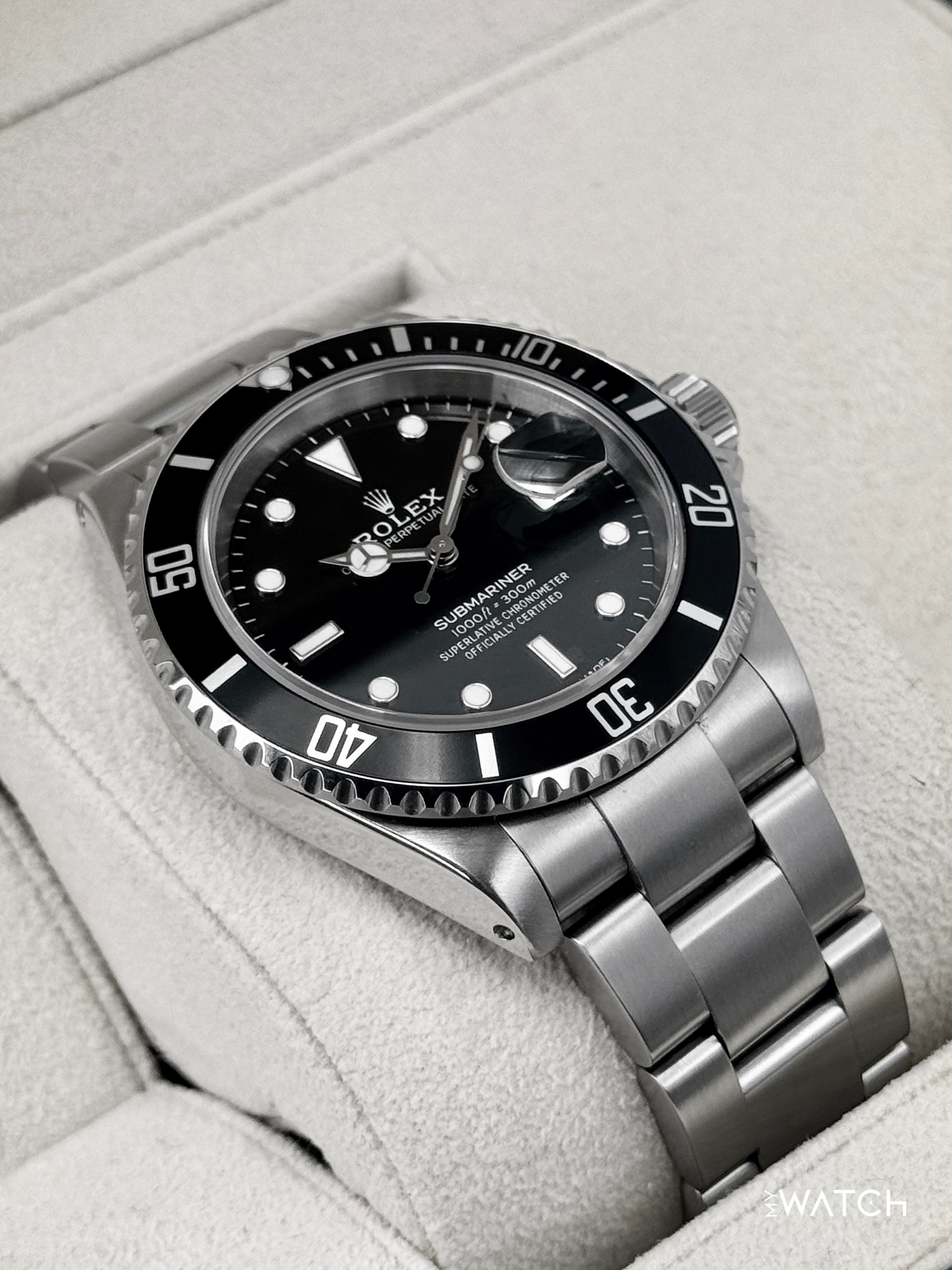 2023 CPO Rolex Submariner 40mm 16610 Stainless Steel Black Dial (CPO) - MyWatchLLC