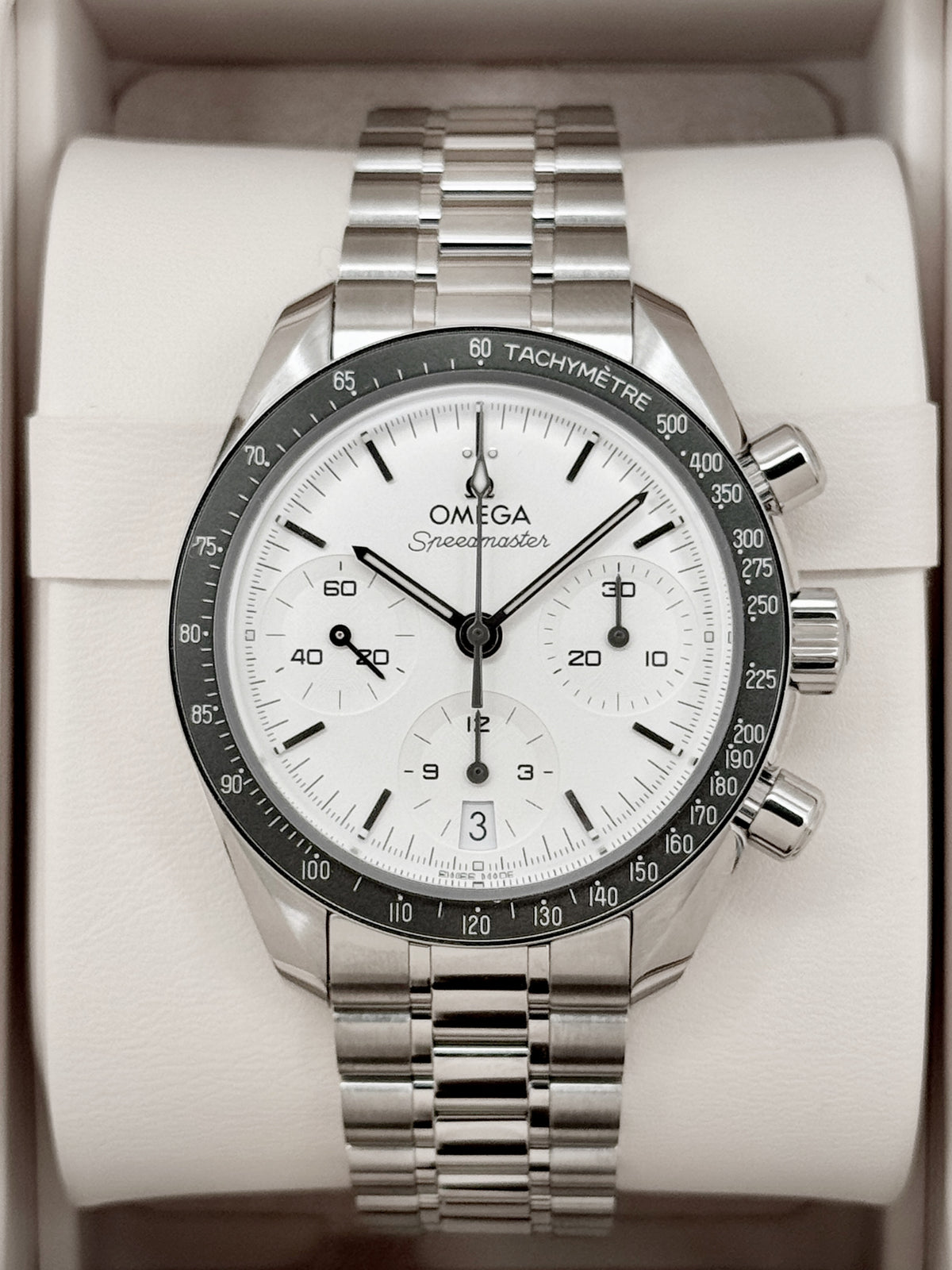 NEW 2026 Omega Speedmaster 38mm 324.30.38.50.02.003 Stainless Steel White Dial