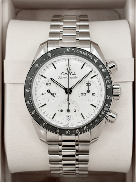 NEW 2026 Omega Speedmaster 38mm 324.30.38.50.02.003 Stainless Steel White Dial