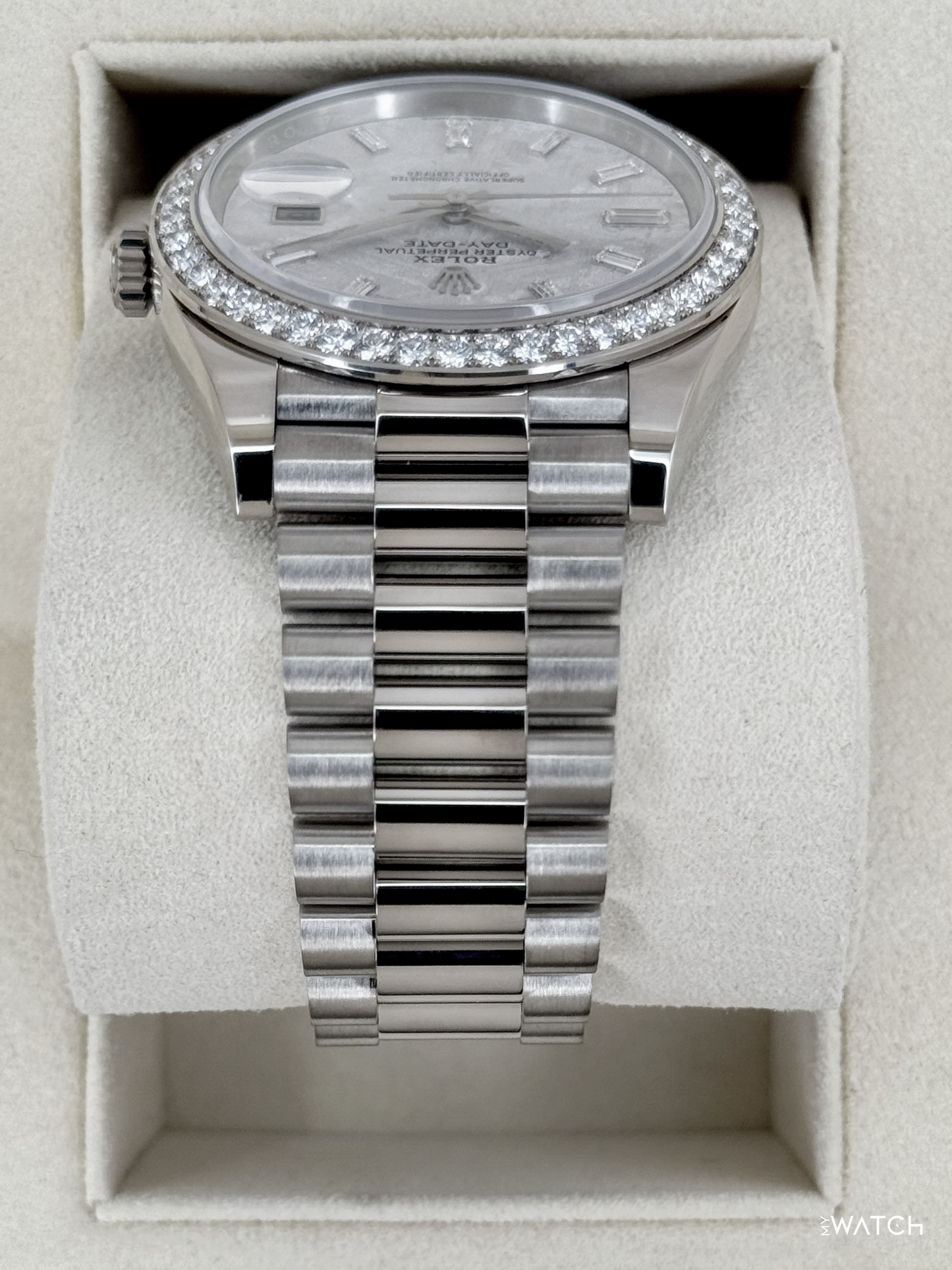 2019 Rolex Day-Date 40mm 228349RBR Presidential Meteorite Diamond Dial - MyWatchLLC