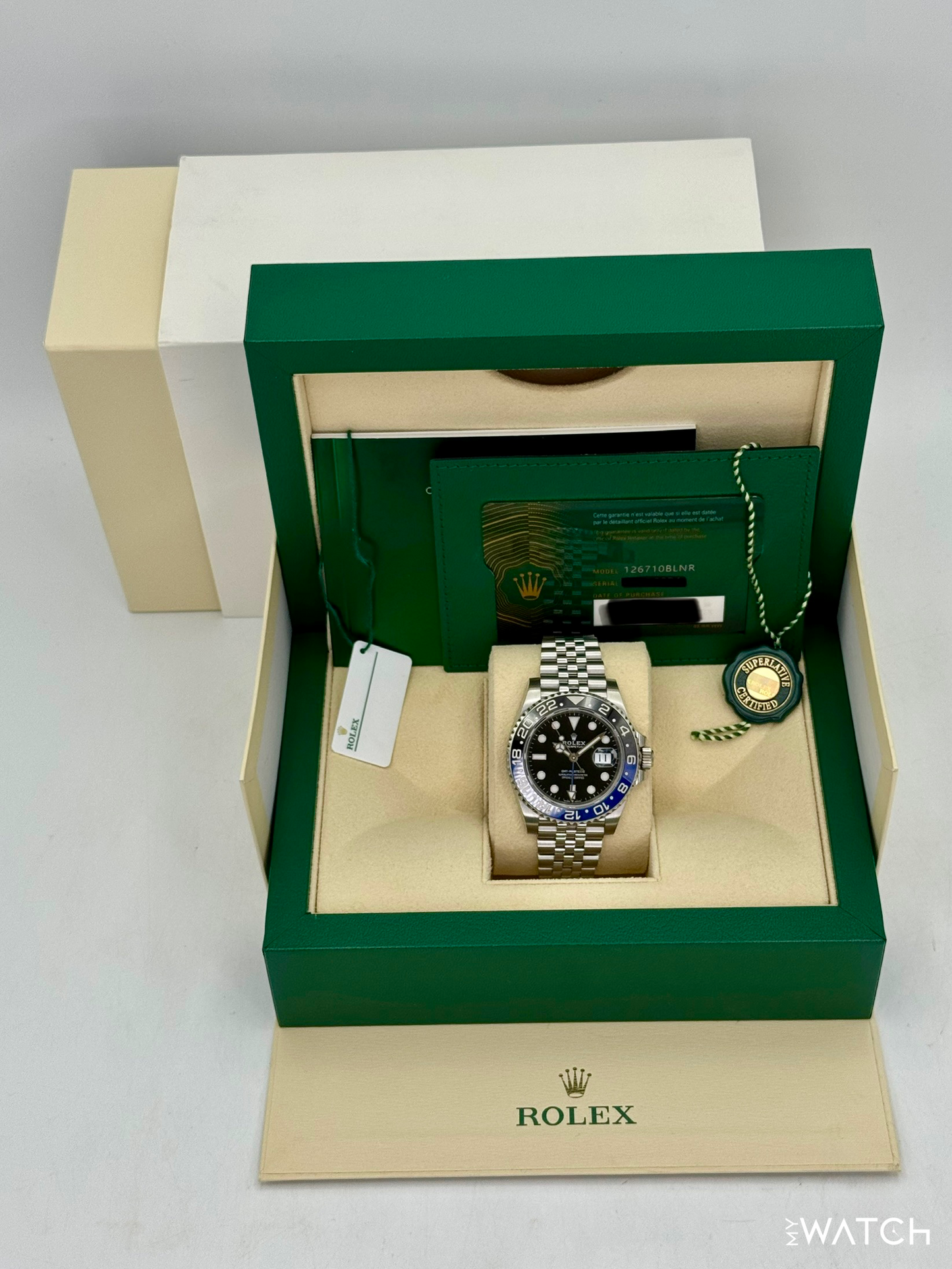 2023 Rolex GMT-Master II "Batgirl" 40mm 126710BLNR Jubilee - MyWatchLLC