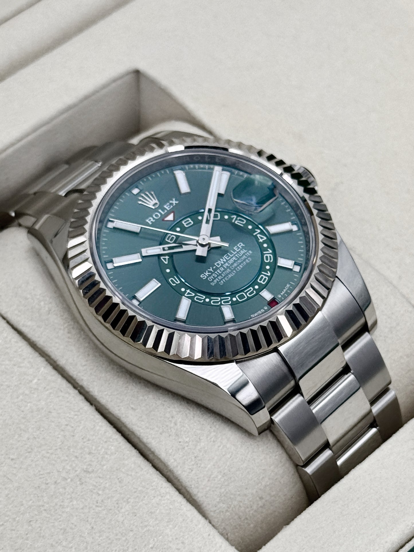 2025 Rolex Sky-Dweller 42mm 336934 Oyster Green Dial