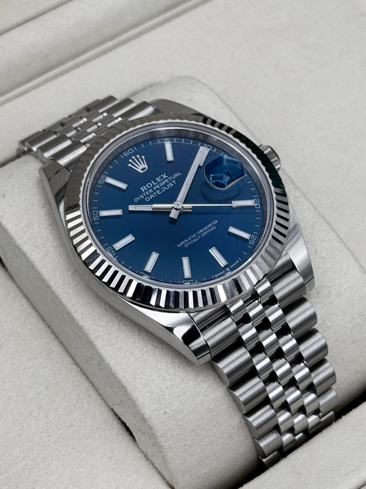 2025 Rolex Datejust 41mm 126334 Stainless Steel Jubilee Blue Dial