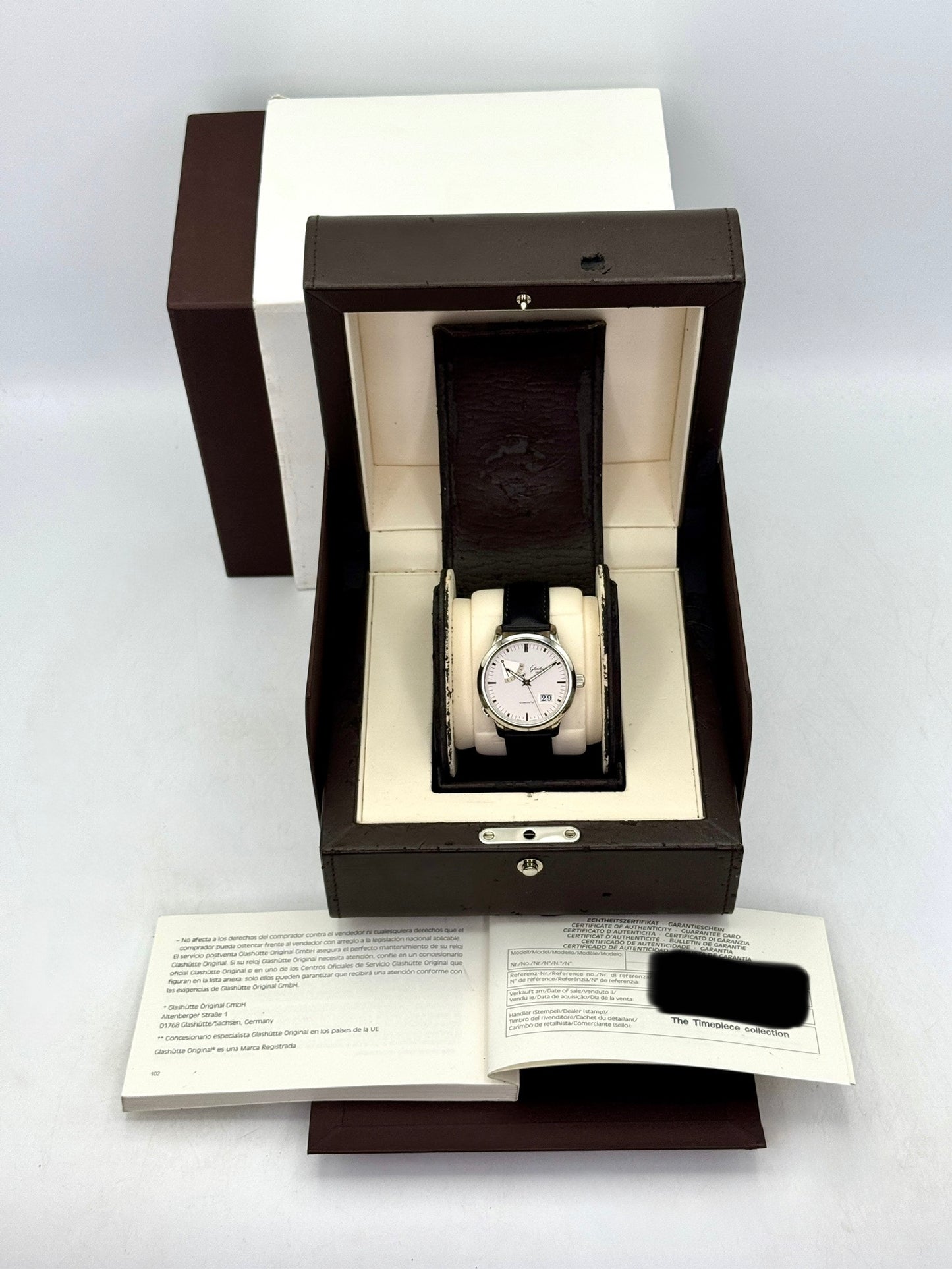 2011 Glashütte Original Senator 40mm 100-01-13-02-04 Stainless Steel Silver Dial