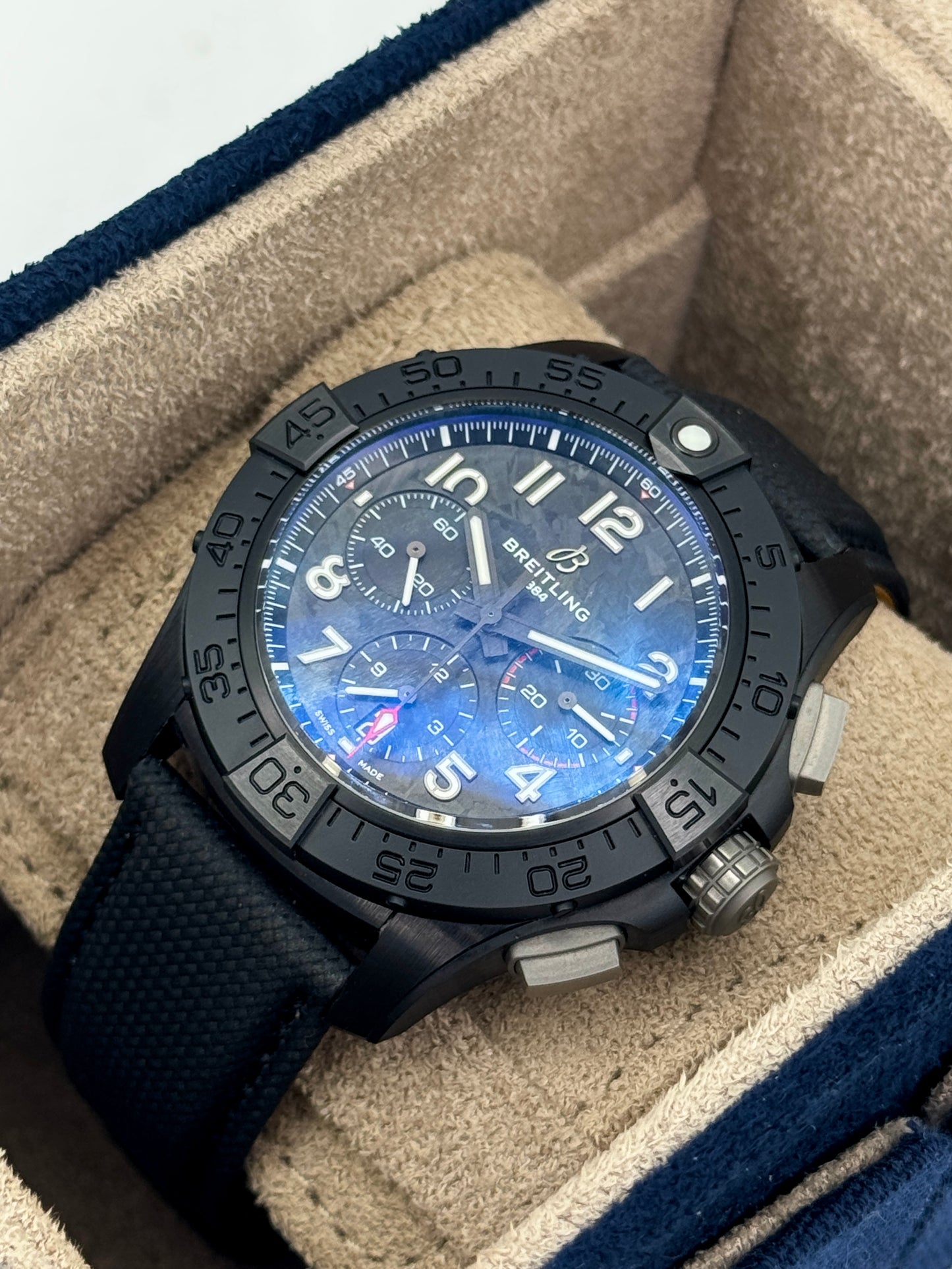 2026 Breitling Avenger B01 Chronograph Night Mission 44mm SB0147 Ceramic Black Dial