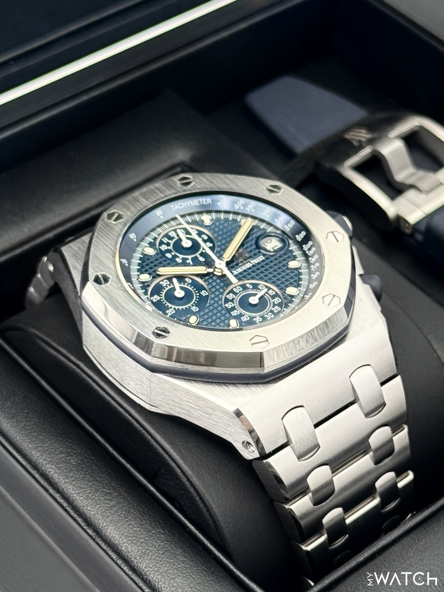 2021 Audemars Piguet Royal Oak Offshore Chrono "The Beast" 42mm 26238ST Blue Dial - MyWatchLLC