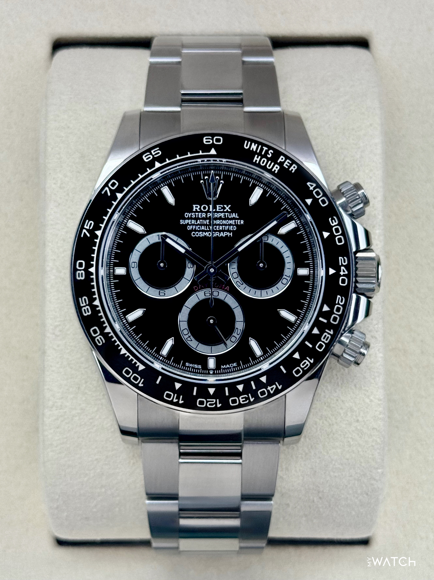 2025 Rolex Daytona 40mm 126500LN Stainless Steel Black Dial - MyWatchLLC