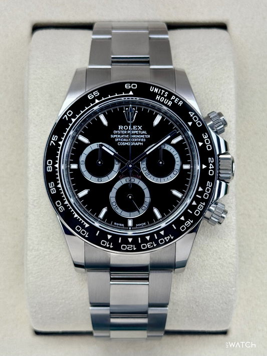 2025 Rolex Daytona 40mm 126500LN Stainless Steel Black Dial - MyWatchLLC