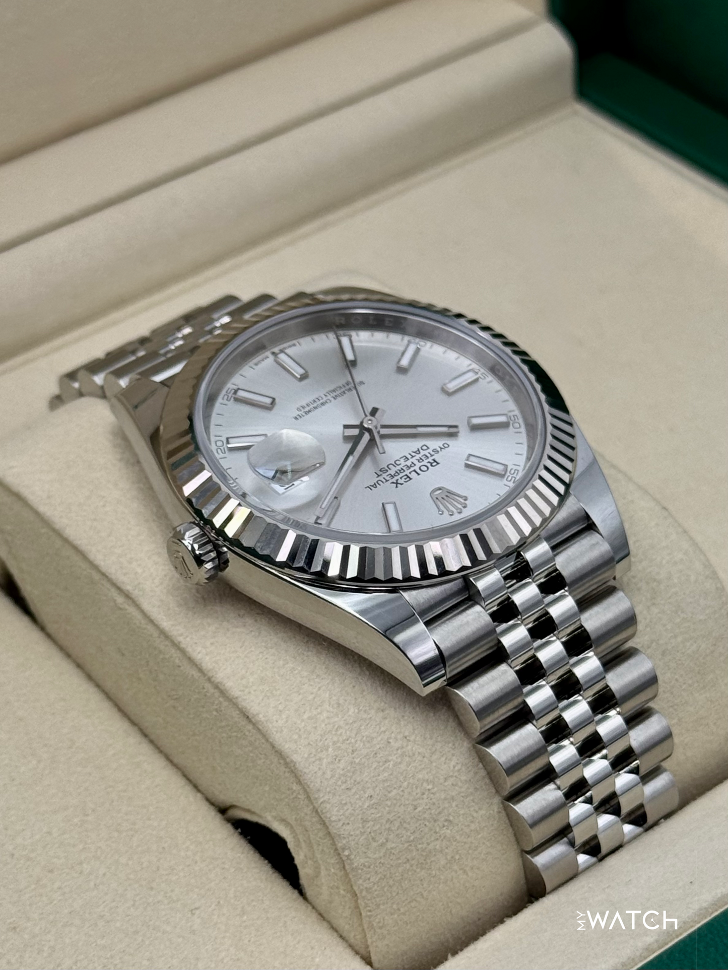 New 2025 Rolex Datejust 41mm 126334 Stainless Steel Jubilee Silver Dial - MyWatchLLC