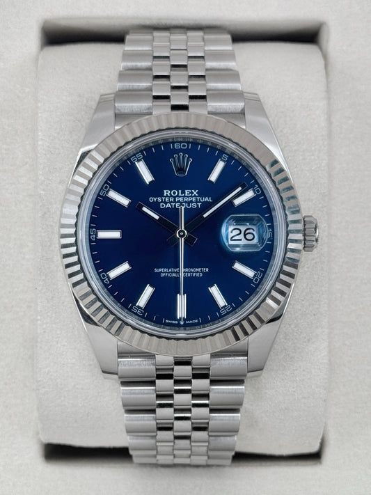 2025 Rolex Datejust 41mm 126334 Stainless Steel Jubilee Blue Dial
