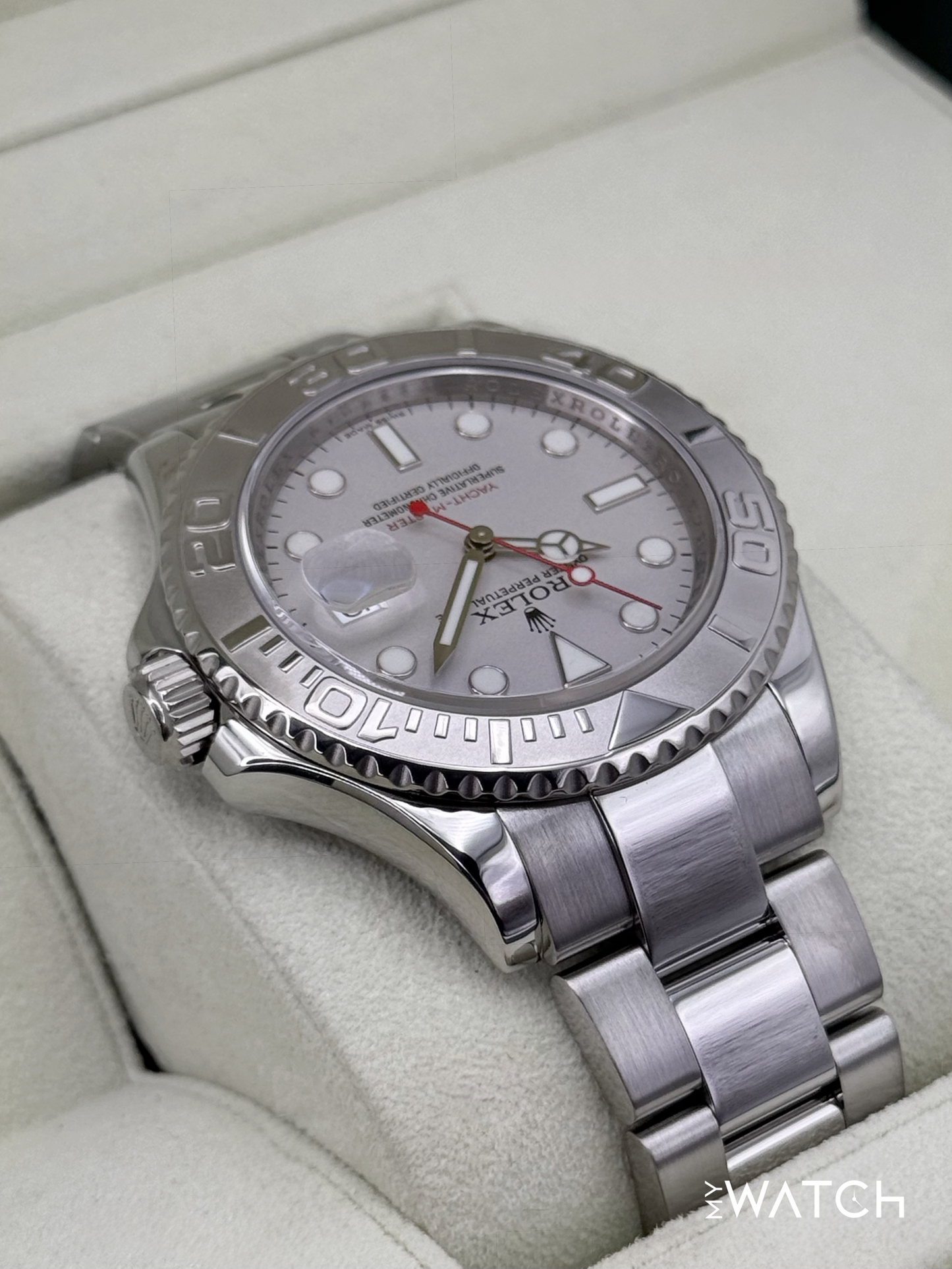 2012 Rolex Yacht-Master 40mm 16622 Platinum Bezel and Dial