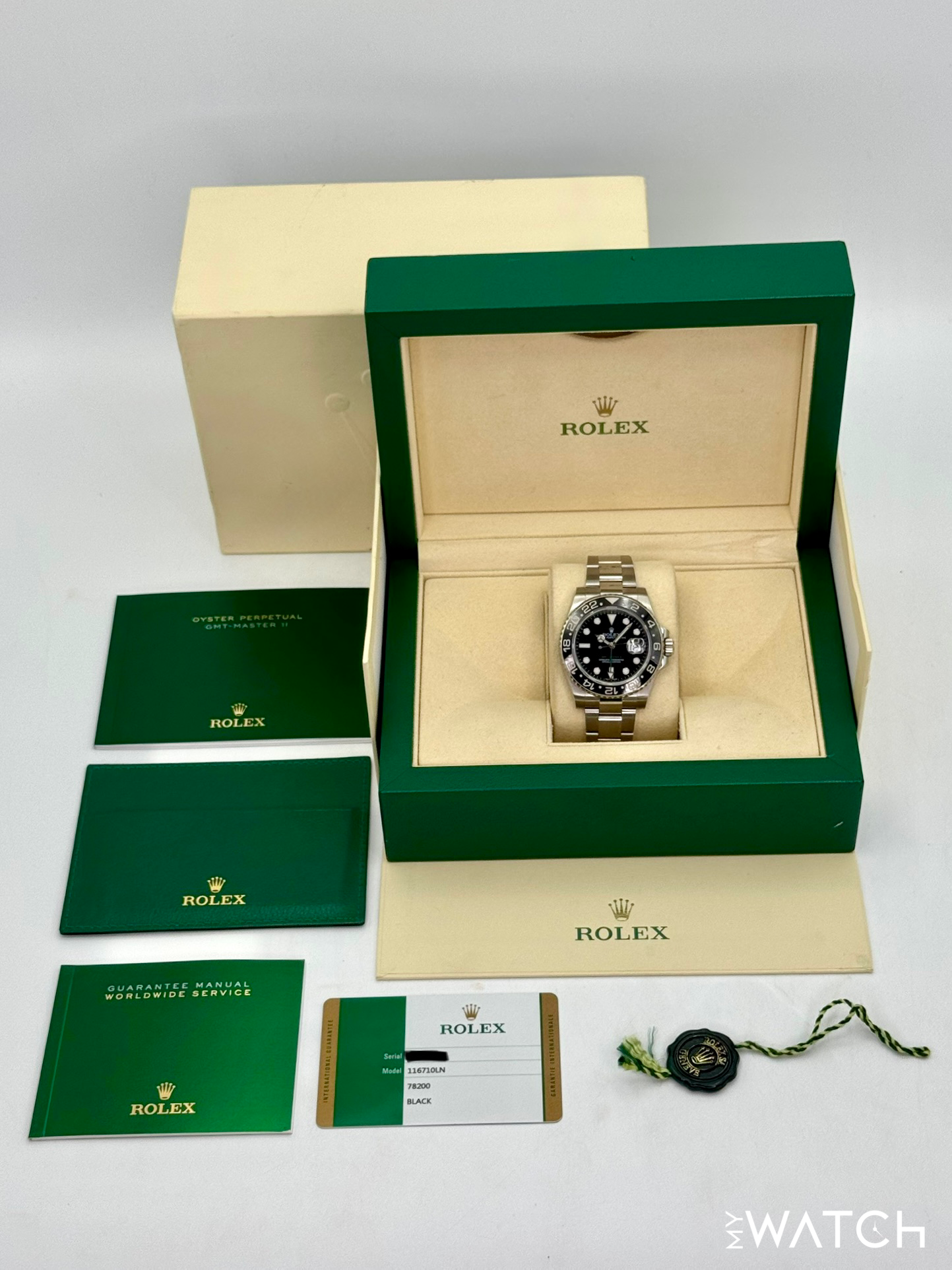 2018 Rolex GMT-Master II 40mm 116710LN Stainless Steel Black Dial - MyWatchLLC