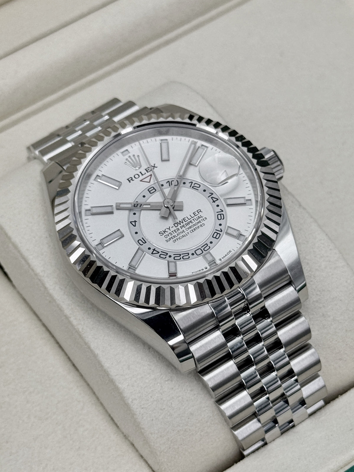 NEW 2026 Rolex Sky-Dweller 42mm 336934 Stainless Steel Jubilee White Dial