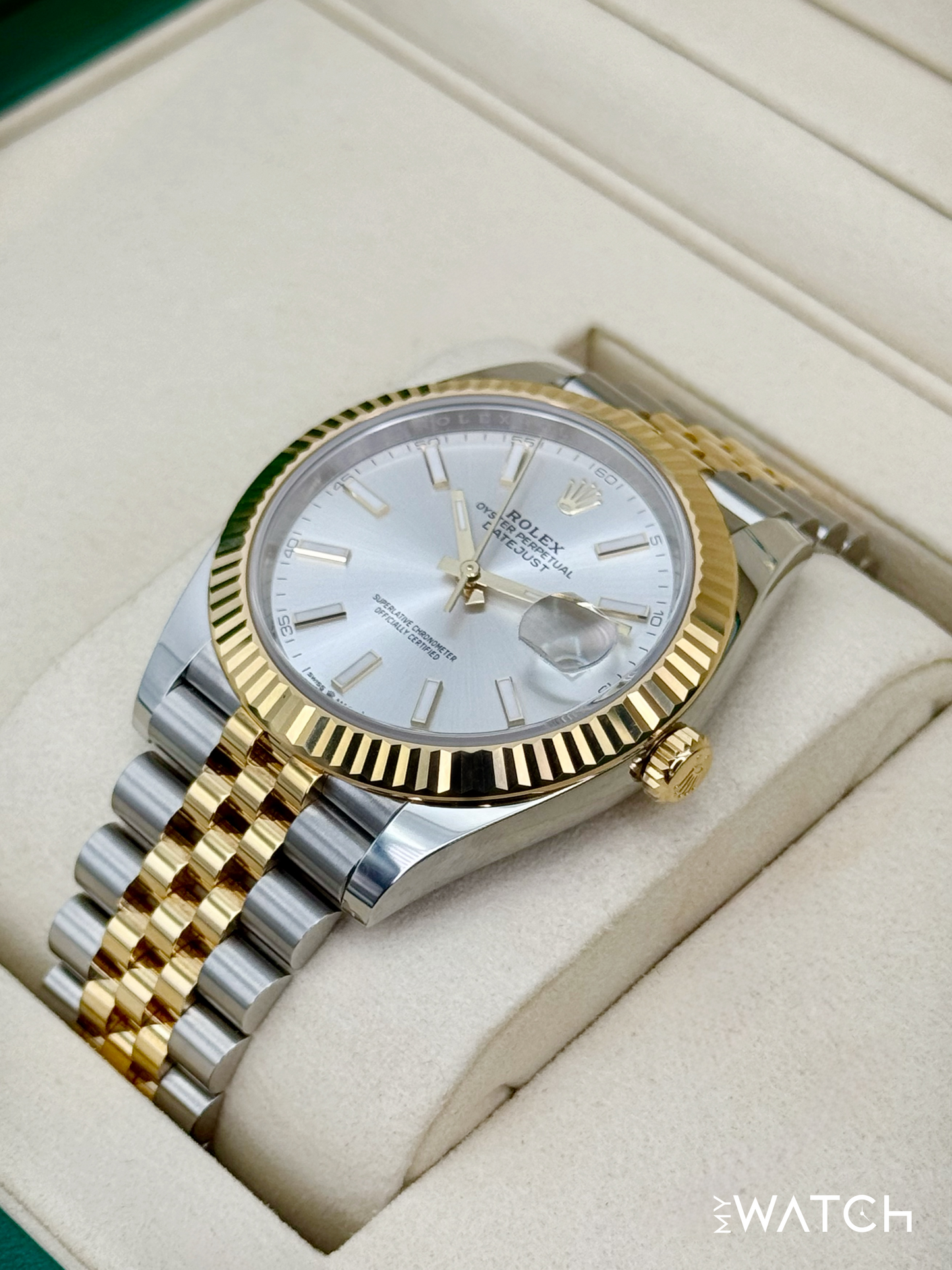 NEW 2025 Rolex Datejust 41mm 126333 Two-Tone Jubilee Silver Dial