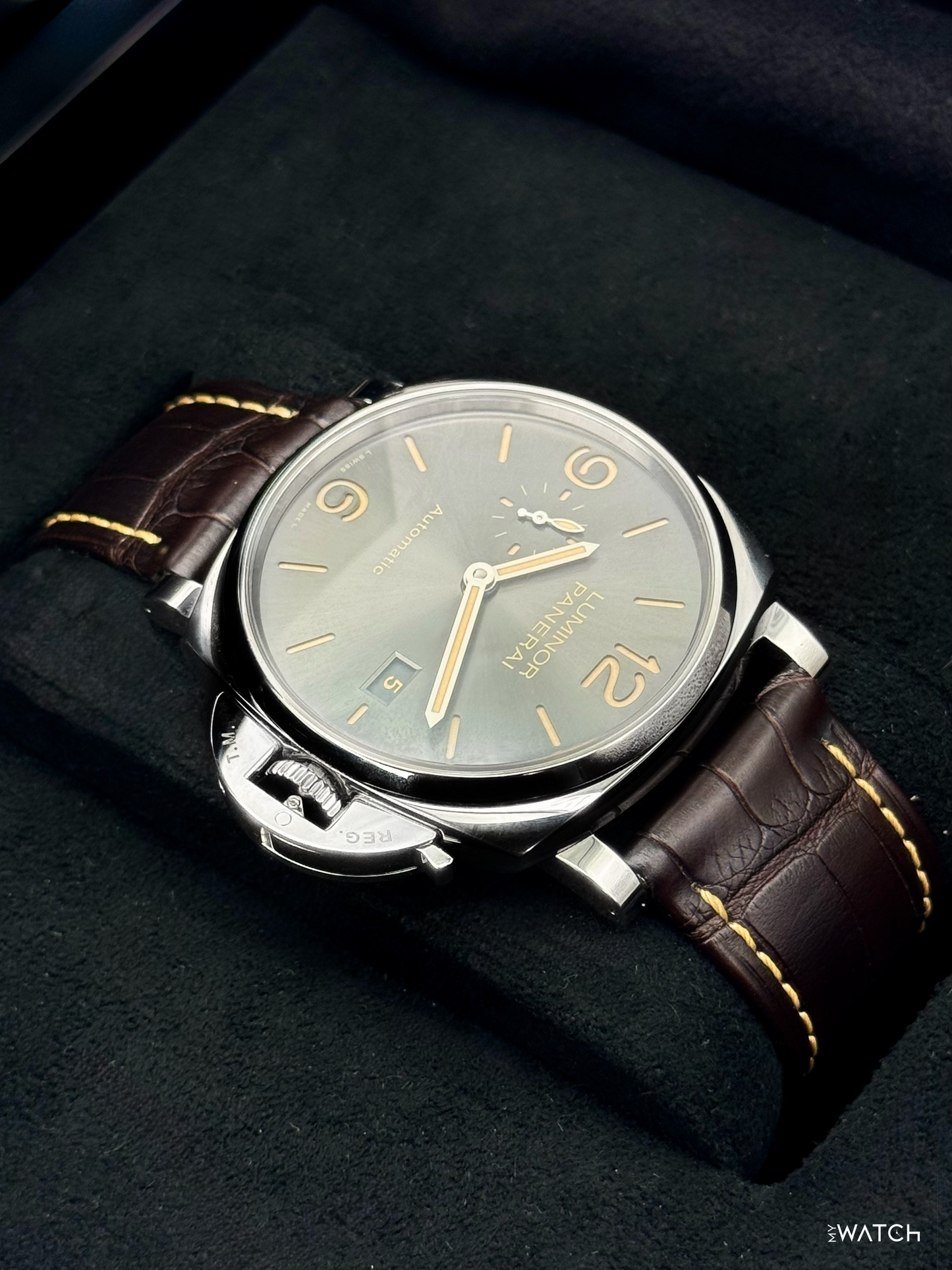 2018  Panerai Luminor Due 45mm PAM00943 Stainless Steel Grey Dial