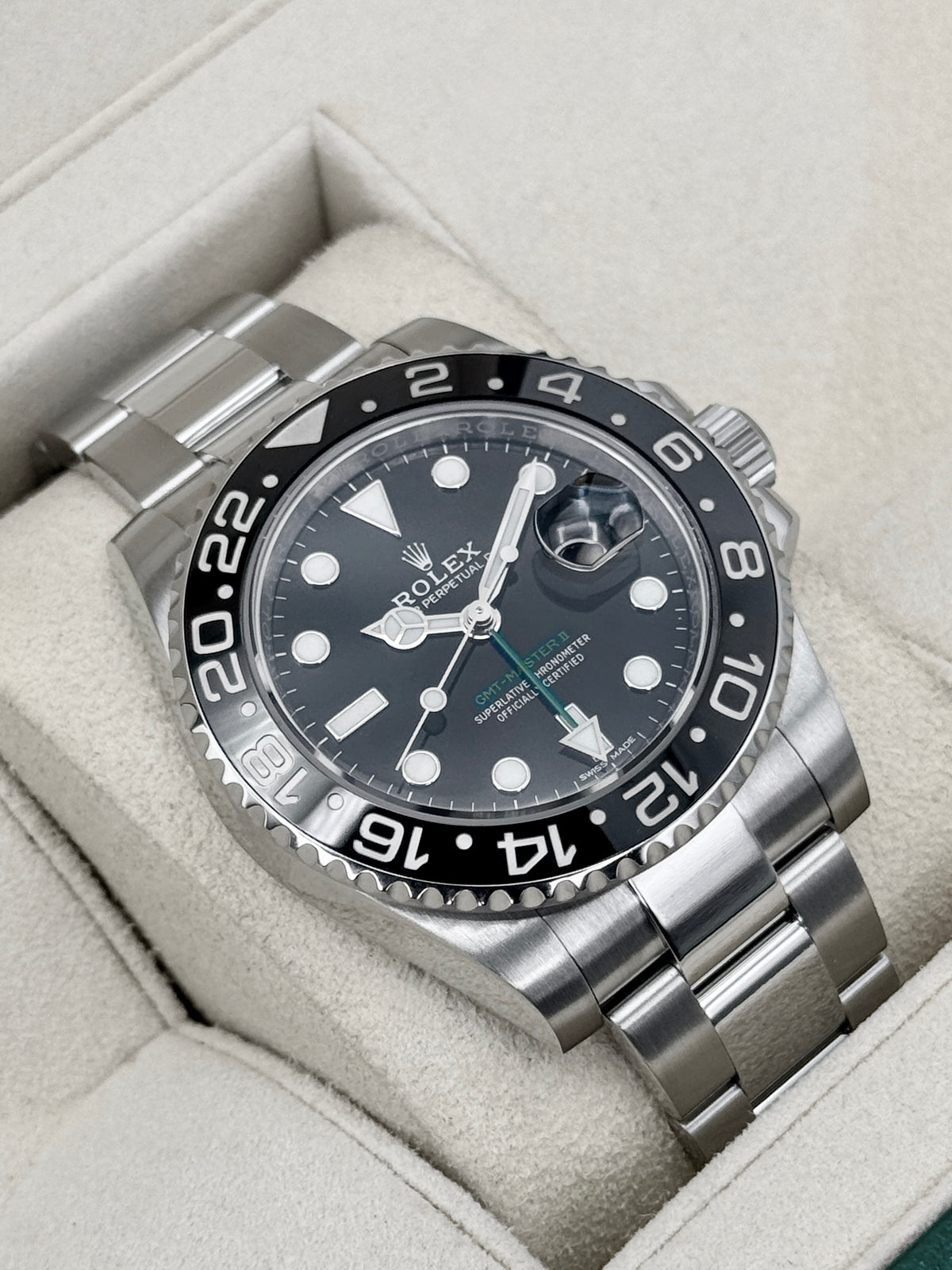 2018 Rolex GMT-Master II 40mm 116710LN Stainless Steel Black Dial
