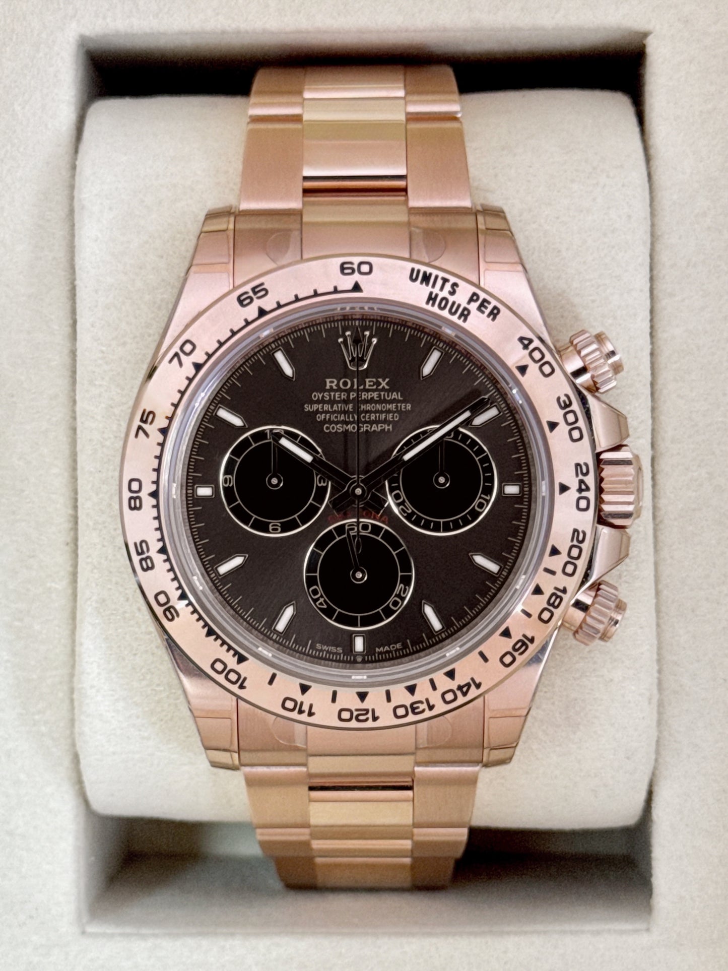 NEW 2026 Rolex Daytona 40mm 126505 Rose Gold Chocolate Dial - STICKERED