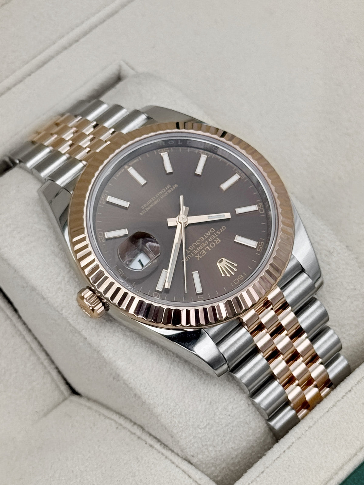 2022 Rolex Datejust 41mm 126331 Two-Tone Jubilee Chocolate Dial - MyWatchLLC