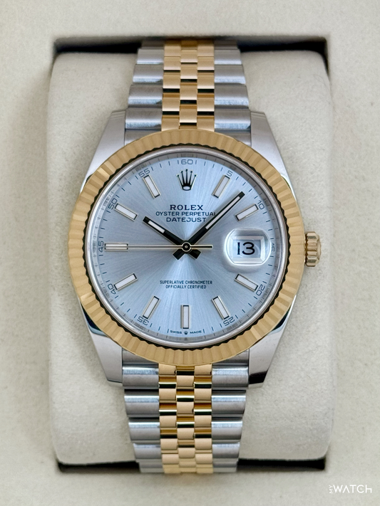 2025 Rolex Datejust 41mm 126333 Two-Tone Jubilee Silver Dial - MyWatchLLC