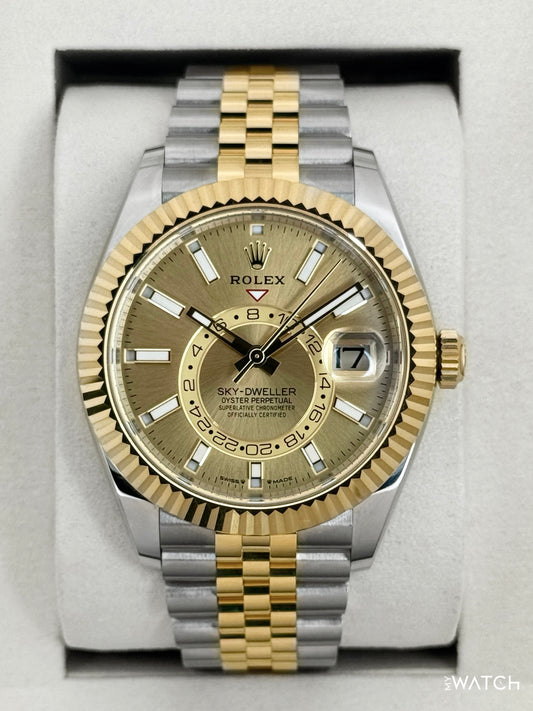 NEW 2026 Rolex Sky-Dweller 42mm 336933 Jubilee Champagne Dial - MyWatchLLC