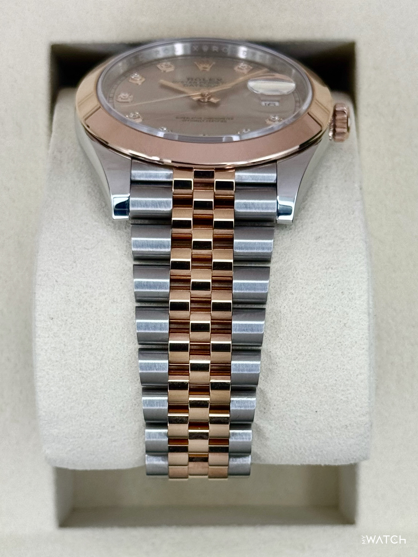 NEW 2026 Rolex Datejust 41mm 126301 Two-Tone Jubilee Sundust Diamond Dial - MyWatchLLC