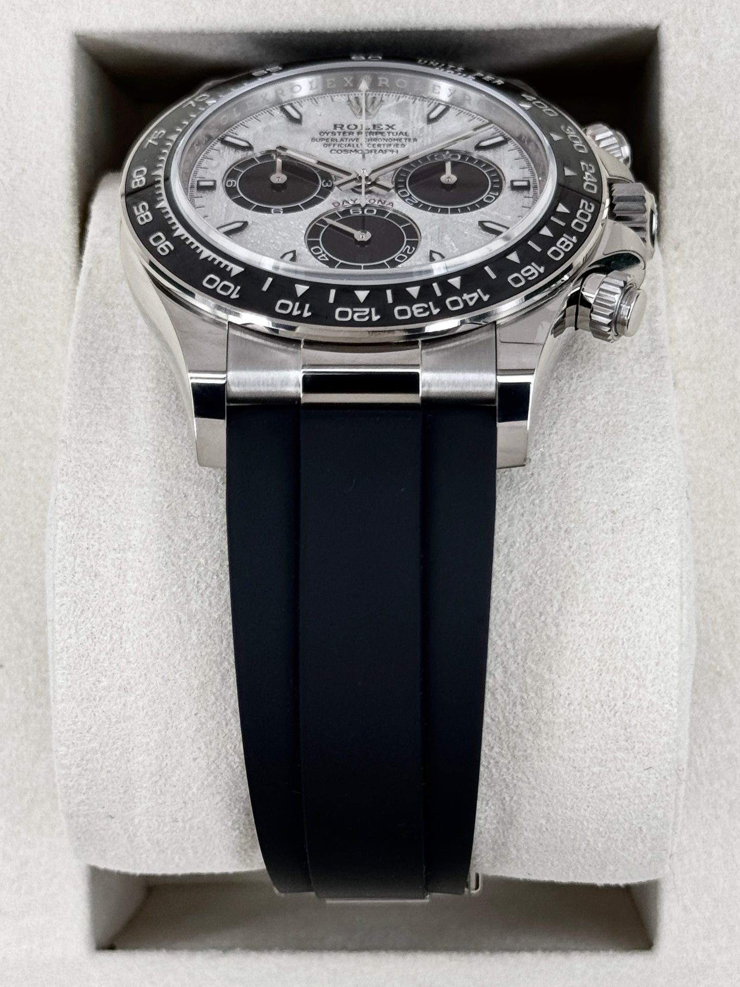 NEW 2026 Rolex Daytona 40mm 126519LN White Gold Oysterflex Meteorite Dial