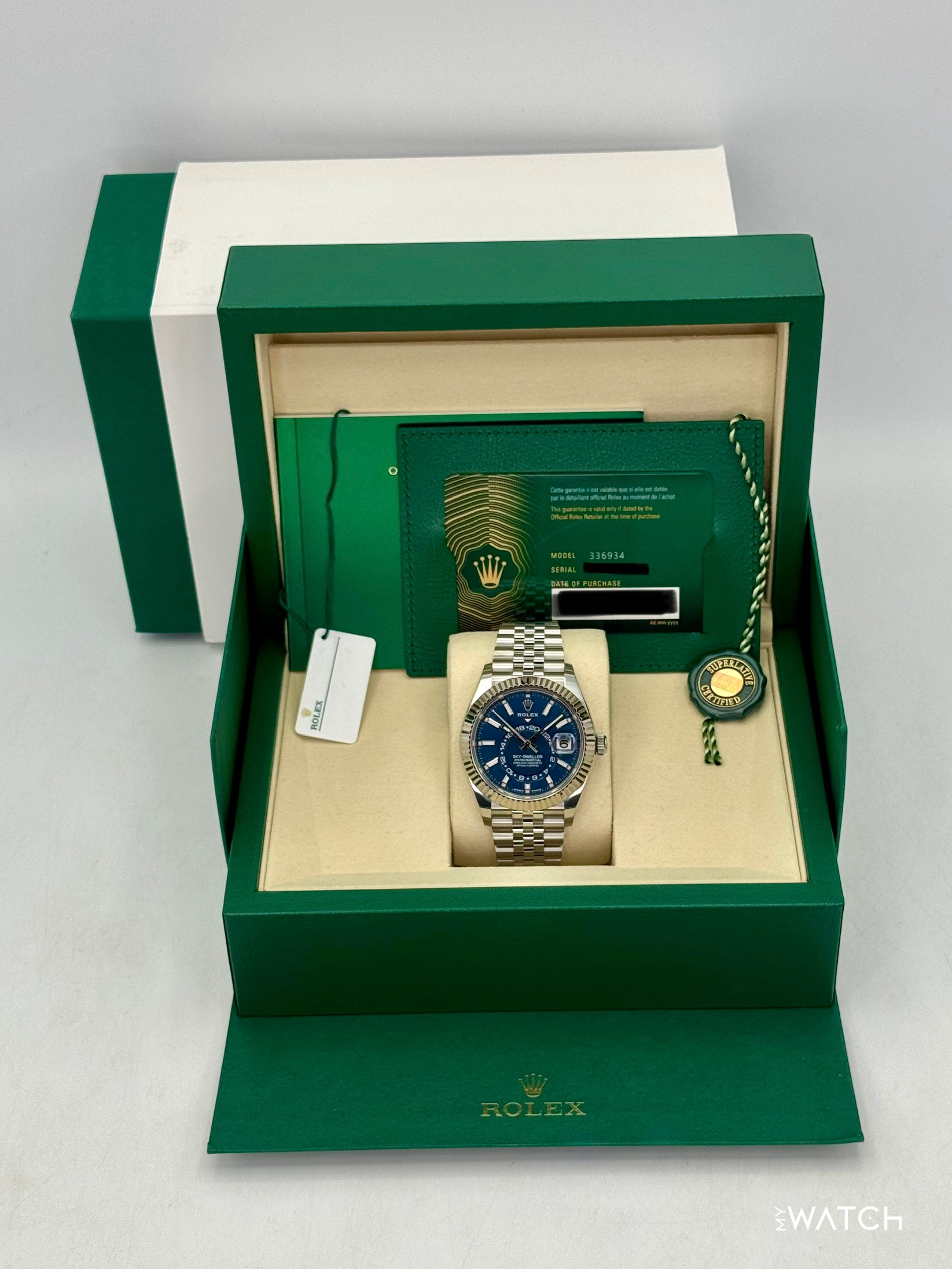 2025 Rolex Sky-Dweller 42mm 336934 Jubilee Blue Dial - MyWatchLLC