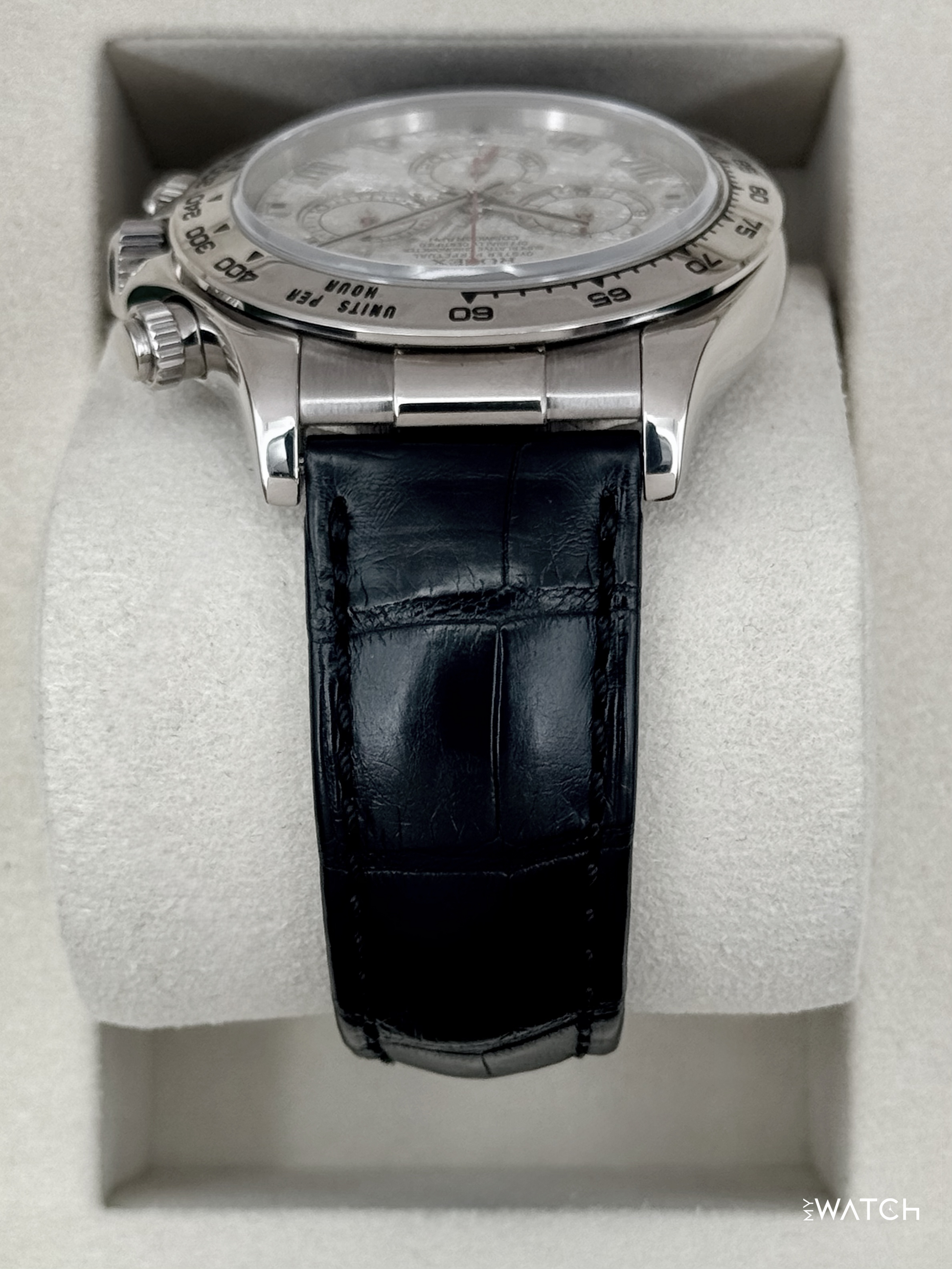 2002 Rolex Daytona 40mm 116519 White Gold Meteorite Dial - MyWatchLLC