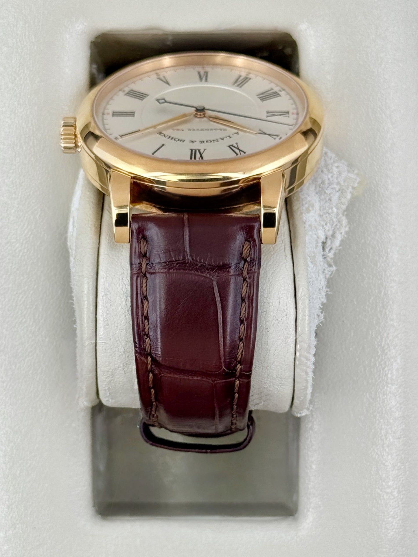 2007 A. Longe & Shone Richard Lange 40.5mm 232.032 Rose Gold Silver Dial
