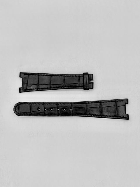 Patek Philippe Golden Ellipse Black Alligator Leather Strap