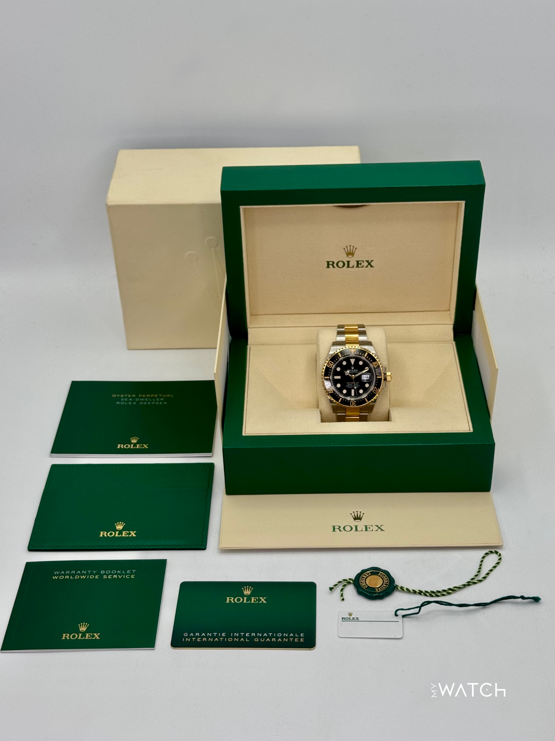 2022 Rolex Sea-Dweller 43mm 126603 Two-Tone Black Dial - MyWatchLLC