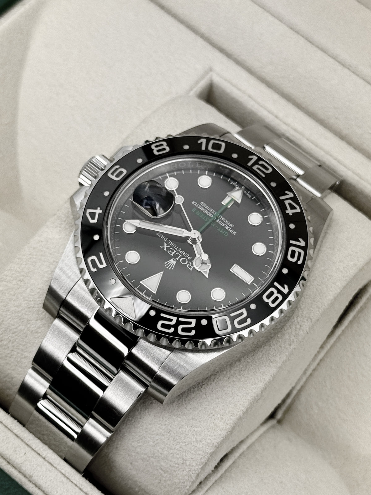 2018 Rolex GMT-Master II 40mm 116710LN Stainless Steel Black Dial