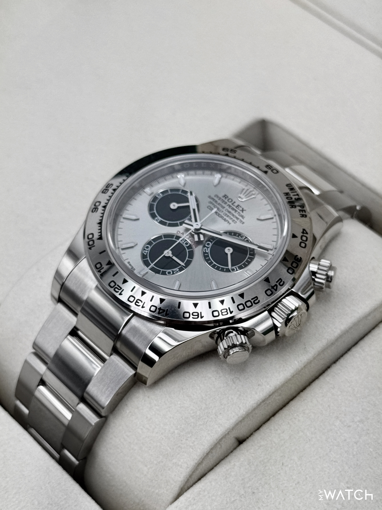 NEW 2025 Rolex Daytona 40mm 126509 White Gold Silver Ghost Dial (STICKERED)