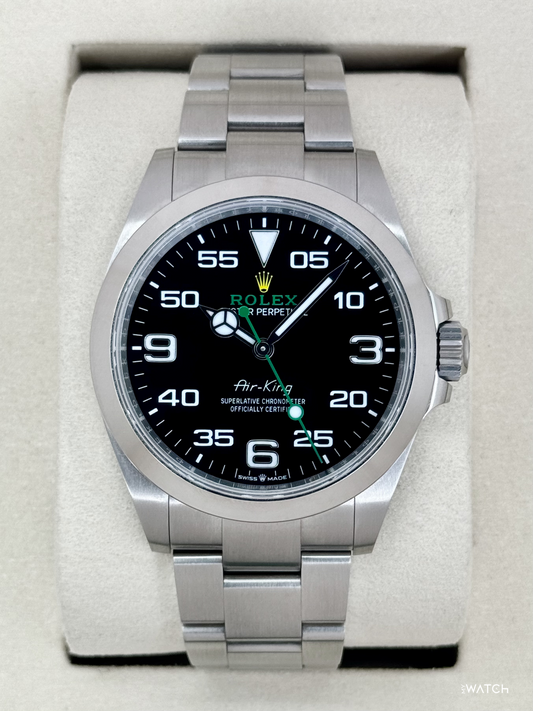 2025 Rolex Air-King 40mm 126900 Stainless Steel Black Dial