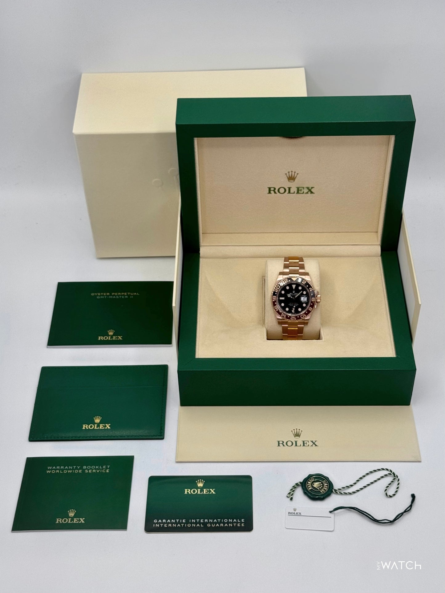 2021 Rolex GMT-Master II "Rootbeer" 40mm 126715CHNR Rose Gold