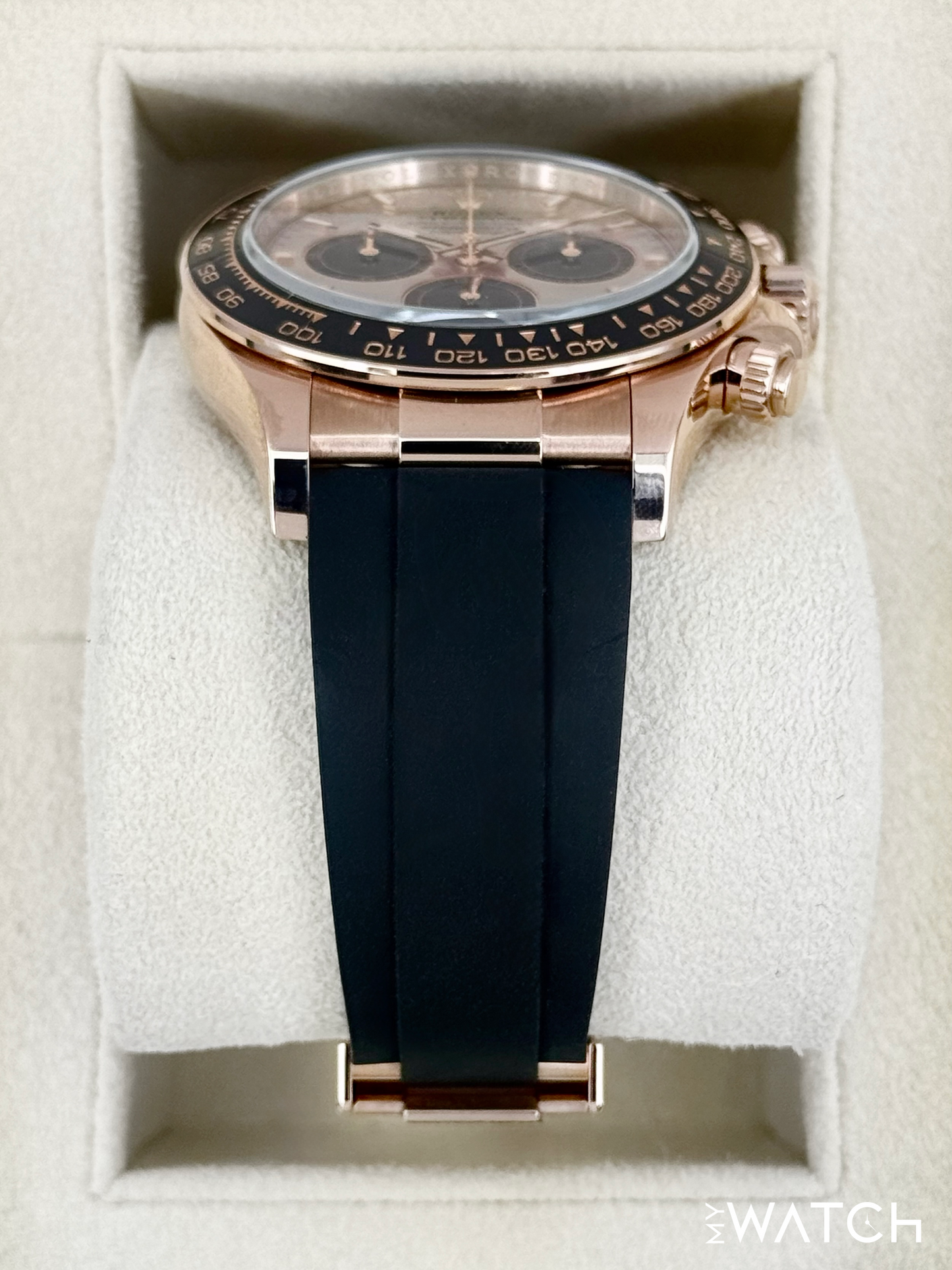 NEW 2025 Rolex Daytona 40mm 126515LN Rose Gold Oysterflex Sundust Dial