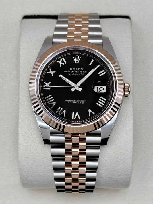 NEW 2026 Rolex Datejust 41mm 126331 Two-Tone Black Roman Numeral Dial