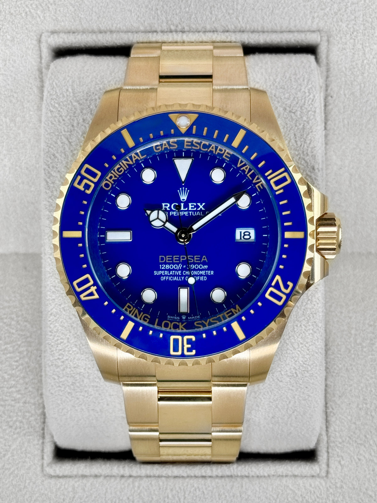 2025 Rolex Deepsea 44mm 136668LB Yellow Gold Blue Dial
