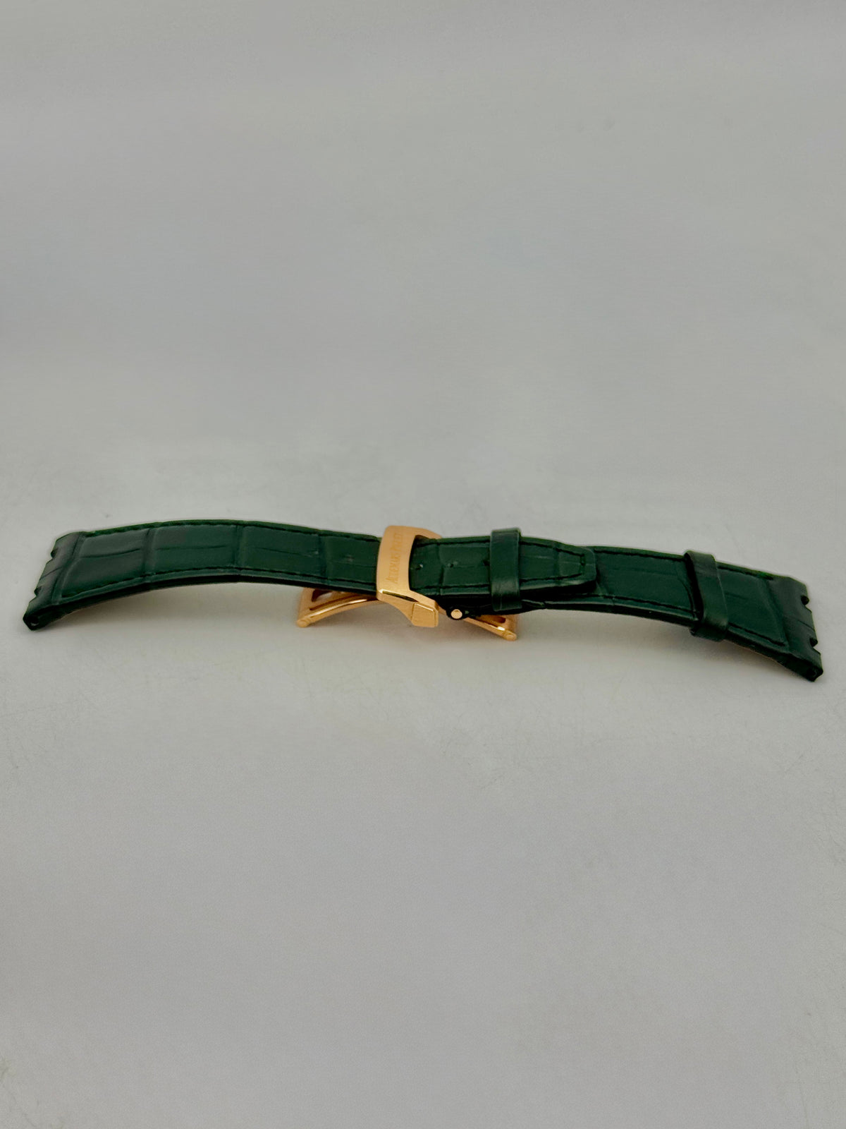 Audemars Piguet Royal Oak 41mm Green Alligator Leather Strap with Deployant Clasp