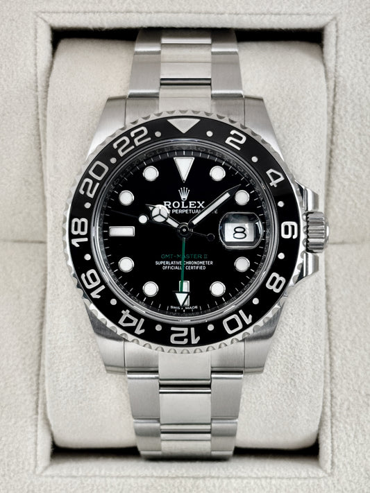 2018 Rolex GMT-Master II 40mm 116710LN Stainless Steel Black Dial