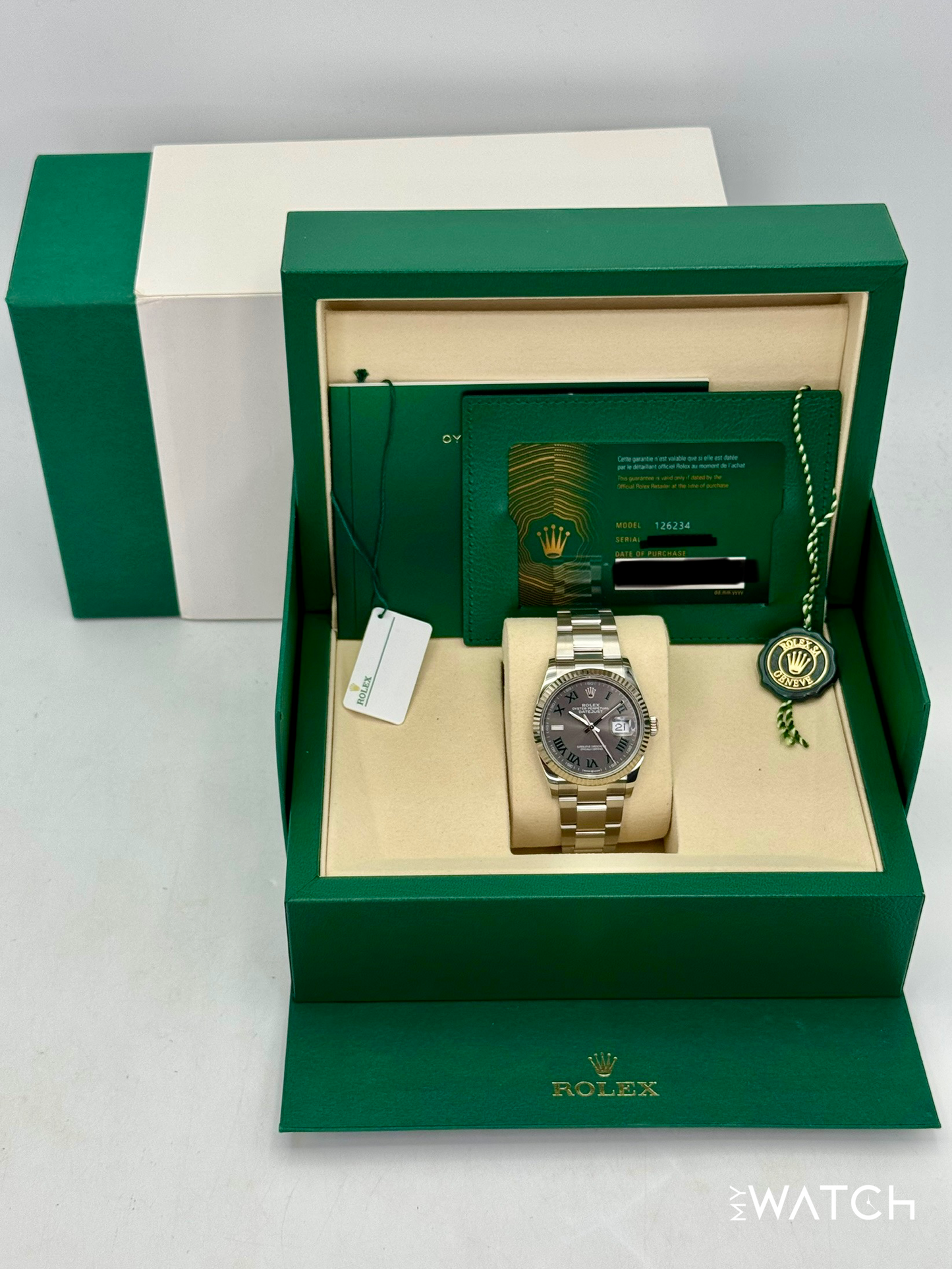 NEW 2025 Rolex Datejust 36mm 126234 Oyster Wimbledon Dial