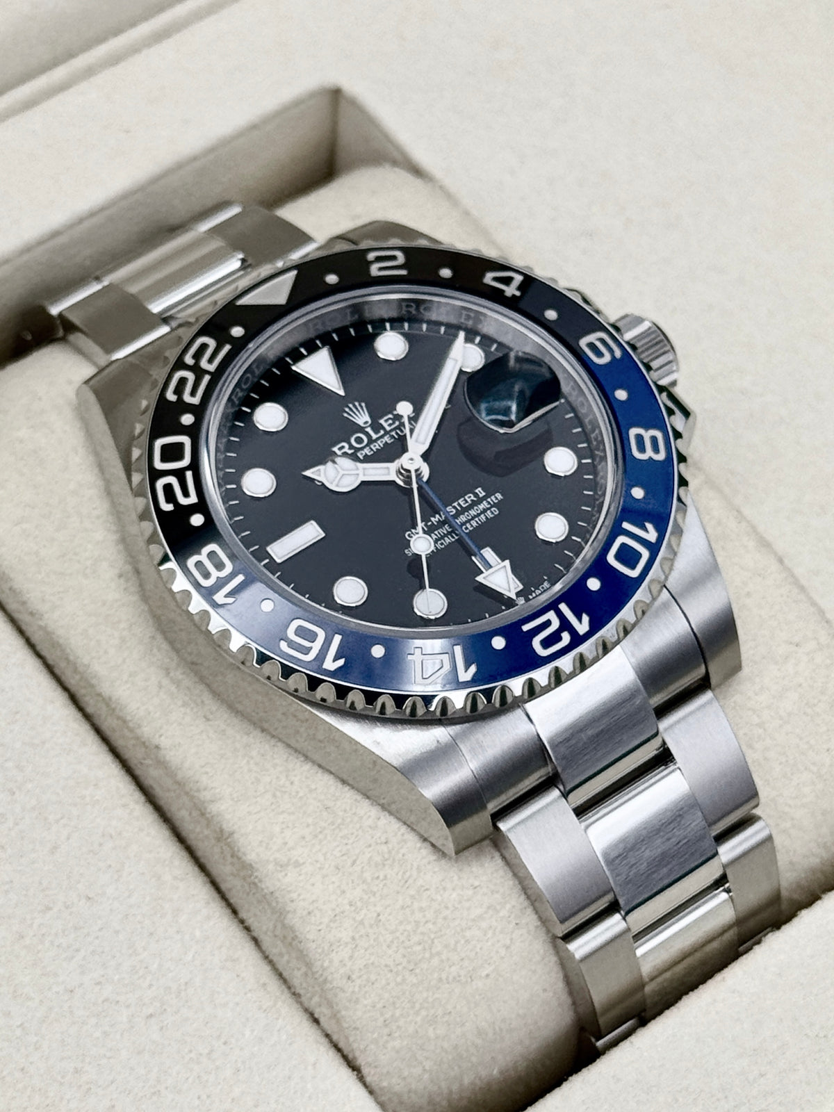 NEW 2026 Rolex GMT-Master II Batman 40mm 126710BLNR Oyster (NEW STYLE CARD)