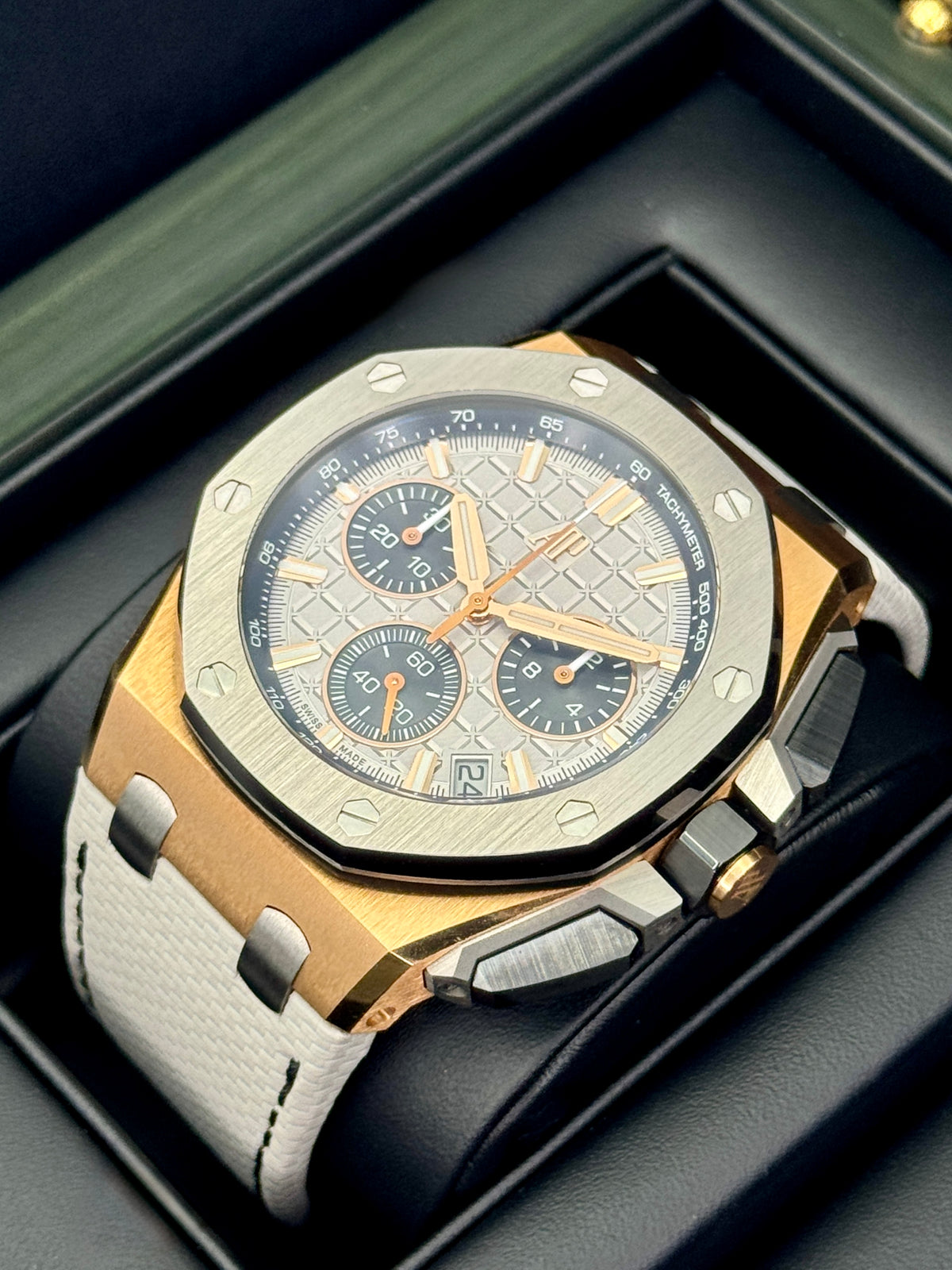 2024 Audemars Piguet Royal Oak Offshore 43mm 26420OI Pink Gold Grey Dial
