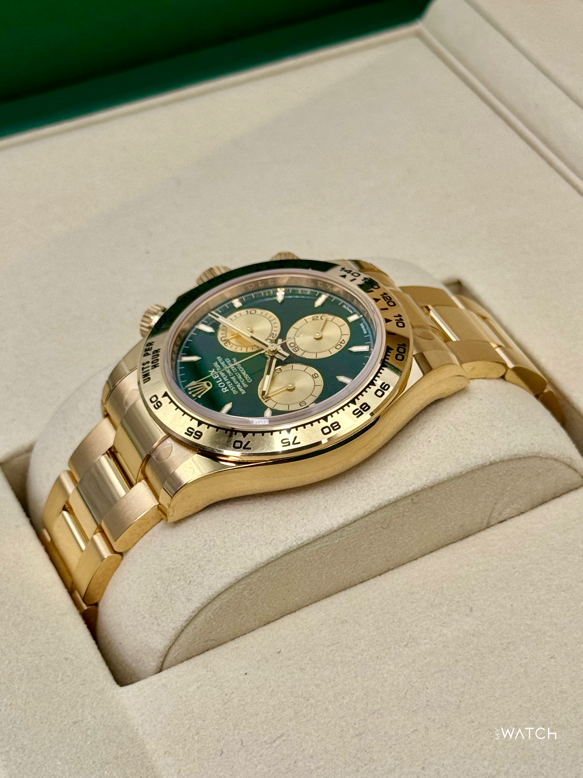 NEW 2025 Rolex Daytona "John Mayer" 40mm 126508 Yellow Gold Green Dial (STICKERED) - MyWatchLLC